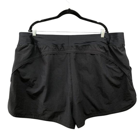 Lands' End Swim Shorts Womens 26W Black Lined Modest - Picture 2 of 8
